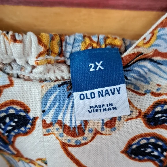 Fit & Flare Linen Midi Dress | Size 2X - Picture 6 of 7